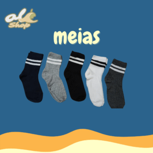 Pack 2 Meias Unissexo Essential – Conforto Diário